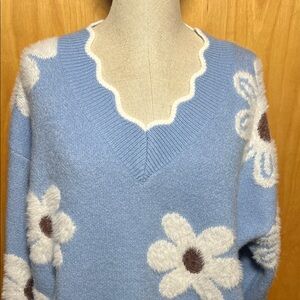 Floral sweater